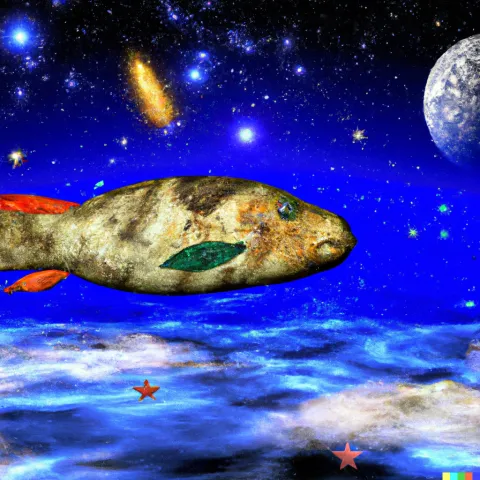 Fische im Weltraum ala DALL·E