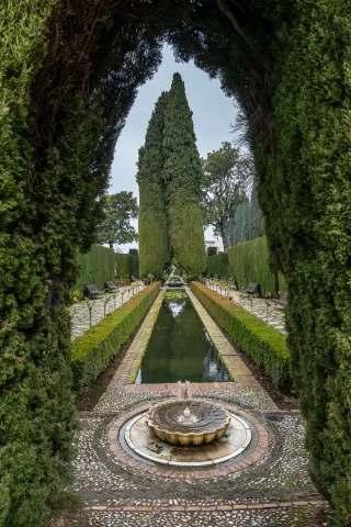 Generalife - in the Gardens of the Alhambra in Granada