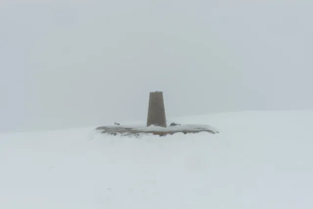 The landmark of the top of Ben Nevis