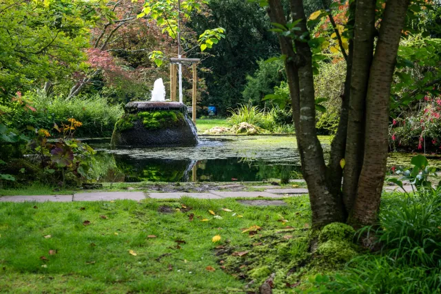 Wasserspiele im Japanischen Garten