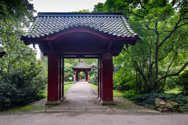 Gates in the Japanese Garden.
