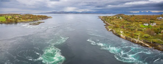 The Saltstraumen, the strongest tidal current in the world.