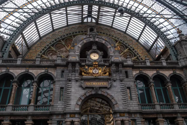 The Antwerp train station
