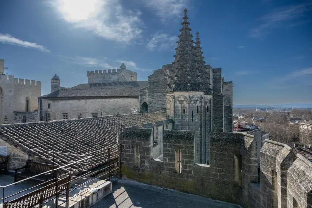 Aussichten vom Dachgewölbe des Papstpalastes