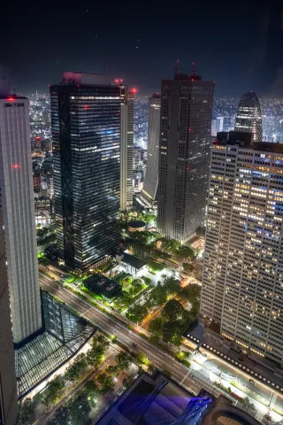 Blick vom 45. Stock des Tokyo Metropolitan Government Building