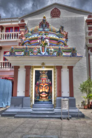 Sri Aravan im Mariamman Temple 2025 ald HDR-Bild