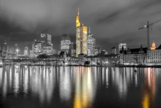 Frankfurt am Main bei Nacht